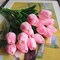 10 Pcs Real Touch PU Tulips – Artificial Faux Flowers for Home, Office, Wedding & Party Decorations (Pink)